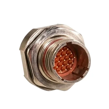 D38999 filtered connector jam nut receptacle with male pins