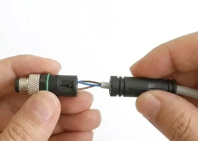 M12 connector termination methods