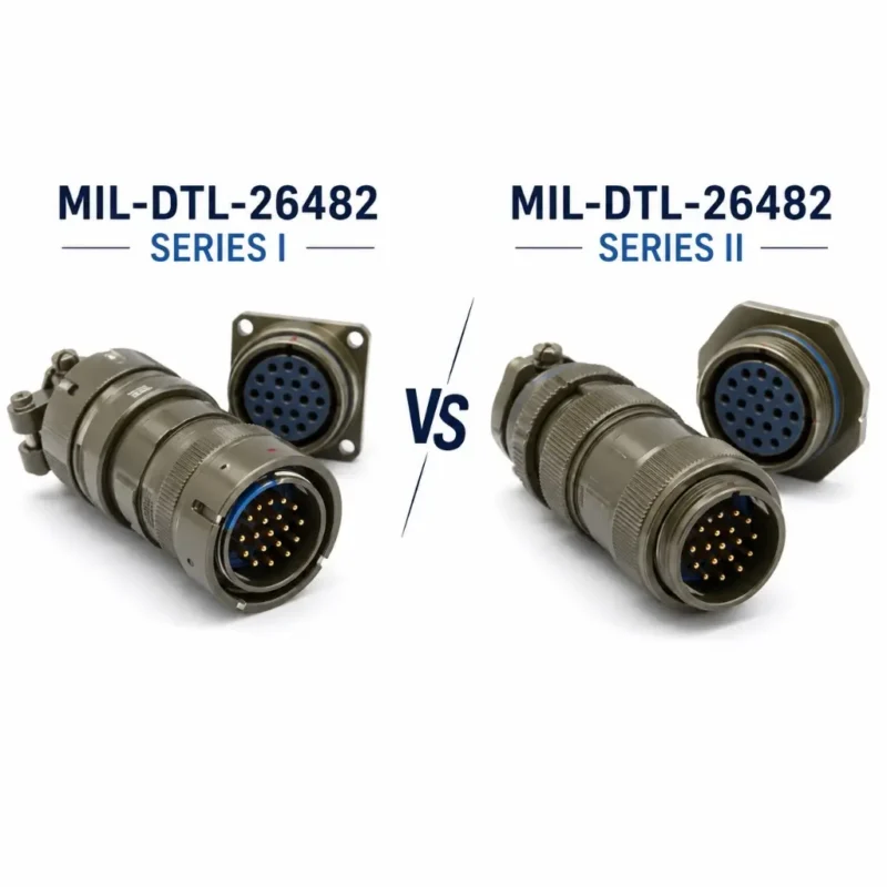 MIL-DTL-26482 Series 1 vs Series 2 circular connectors comparison