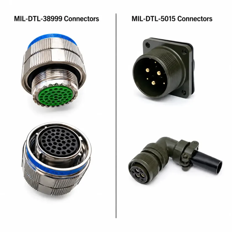 MIL-DTL-5015 vs MIL-DTL-38999 Connectors