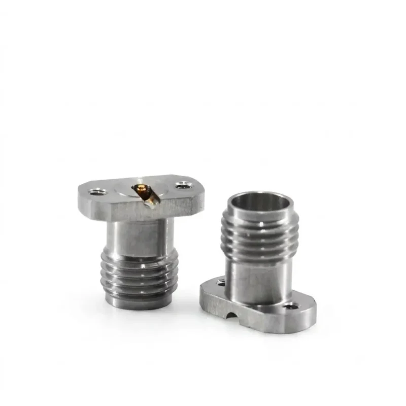 2.92mm female coaxial connector, field replaceable solderless RF connector